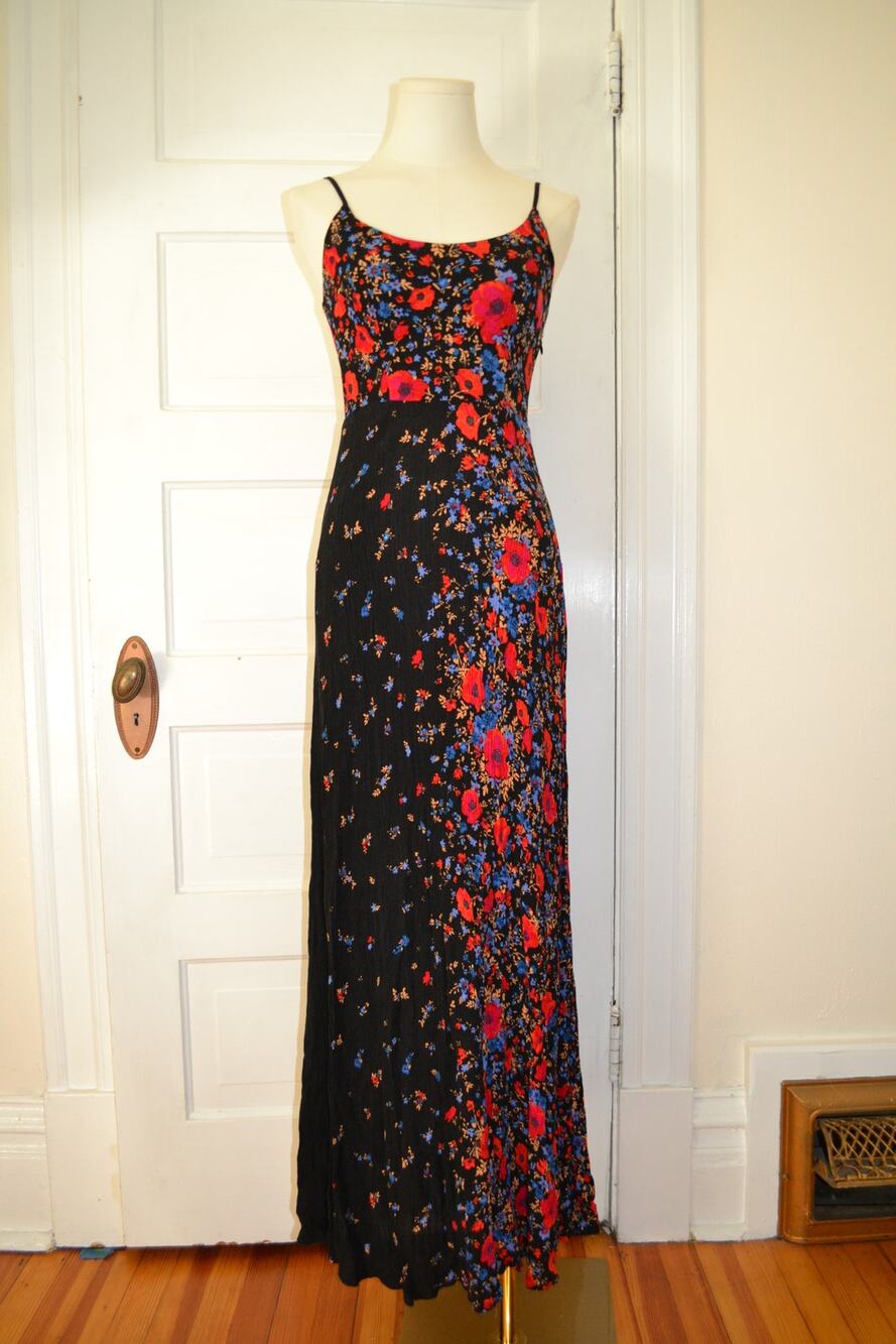 Kimchi Blue Flowy Floral Whimsygoth Phoebe Buffay Boho Maxi Dress Size 2